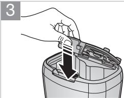 SAMSUNG SR8895 NAVIBOT SILENCIO - De batterijenplaatsen - 3