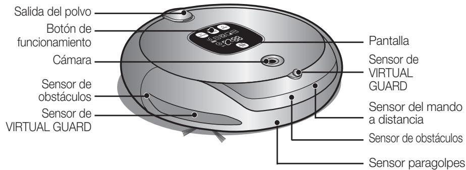SAMSUNG SR8895 NAVIBOT SILENCIO - NOMBRE DE CADA COMPONENTE - 1