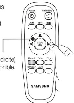 SAMSUNG SR8895 NAVIBOT SILENCIO - Bouton de l'unité principale Remote control button Action correspondante - 10