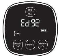 SAMSUNG SR8895 NAVIBOT SILENCIO - Botão da unidade principal Botão do controlo remoto Sequência de configuração - 6