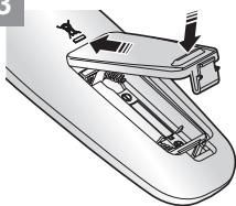 SAMSUNG SR8895 NAVIBOT SILENCIO - - Instalación de las pilas del mando a distancia - 3