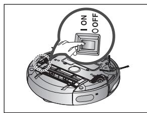 SAMSUNG SR8895 NAVIBOT SILENCIO - LIGAR OU DESLIGAR O INTERRUPTOR DE CORRENTE - 1