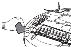 SAMSUNG SR8895 NAVIBOT SILENCIO - LIMPAR A ESCOVA ROTATIVA LATERAL PARA LIMPEZA DE CANTOS - 3