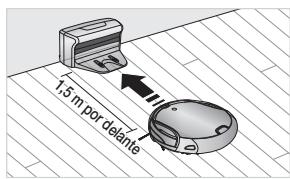 SAMSUNG SR8950 NAVIBOT,  SR8950,  VCR8950L3B - Solucn de problemas cuando la aspiradora robot no se dirige hacia el cargador. - 2