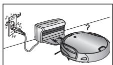 SAMSUNG SR8950 NAVIBOT, SR8950, VCR8950L3B - Laissez toujours le cordon d'alimentation du chargeur branché dans la prise. - 1