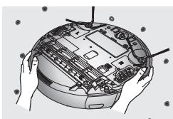 SAMSUNG SR8950 NAVIBOT, SR8950, VCR8950L3B - Deve desligar o interruptor de corrente na parte inferior da unidade principal antes de limpar o robot. - 2