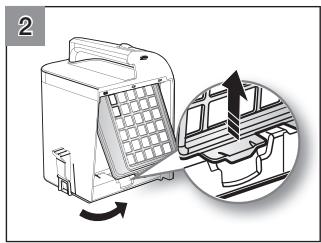SAMSUNG SR8980 NAVIBOT - LIMPIEZA DEL FILTRO DEL CONTENEDOR DEL EXTRACTOR AUTOMÁTICO. - 2