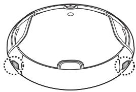 SAMSUNG SR8980 NAVIBOT - Vous devez éteindre le bouton de mise sous tension situé sous l'unité principale avant de nettoyer le robot aspirateur. - 4