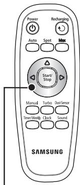 Power Recharging Auto Spot Max Start/Stop Manual Turbo Dual Sensor Timer/Week Clock Sound SAMSUNG