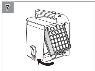 SAMSUNG SR8980 NAVIBOT - LIMPIEZA DEL FILTRO DEL CONTENEDOR DEL EXTRACTOR AUTOMÁTICO. - 7