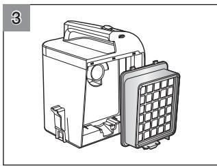 SAMSUNG SR8980 NAVIBOT - LIMPIEZA DEL FILTRO DEL CONTENEDOR DEL EXTRACTOR AUTOMÁTICO. - 3