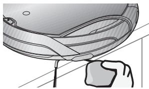 SAMSUNG SR8980 NAVIBOT - Reinigen van de zijborstel voor reiniging van randen - 4