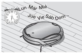 SAMSUNG SR8980 NAVIBOT - Gracias a este modo, se puede programar la aspiradora robot para que inicie la limpieza a una hora determinada. - 10