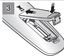 SAMSUNG SR8980 NAVIBOT - ■ De batterijen in de afstandsbediening plaatsen - 3