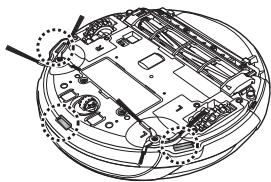 SAMSUNG SR8980 NAVIBOT - Vous devez éteindre le bouton de mise sous tension situé sous l'unité principale avant de nettoyer le robot aspirateur. - 3