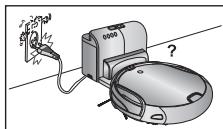 SAMSUNG SR8980 NAVIBOT - Ao instalar o carregador, não deixe o cabo eléctrico esticado no chão. - 2