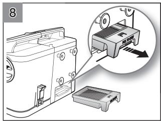 SAMSUNG SR8980 NAVIBOT - NETTOYAGE DU FILTRE DU RÉSERVOIR DE POUSSIÈRE - 8