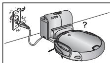 SAMSUNG SR8980 NAVIBOT - Mantenga el cable de alimentación del cargador constantemente enchufado en la toma de corriente. - 1