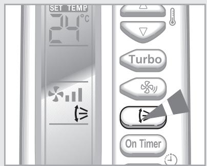 SAMSUNG AQV09NSAX - Ajustement vertical de la direction du souffle d'air - 1