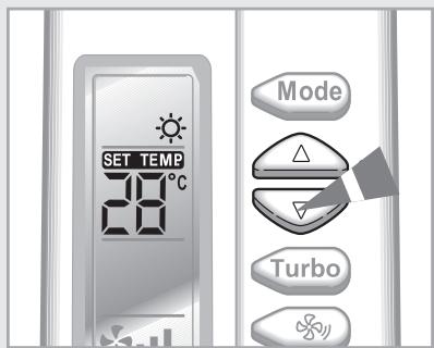 SAMSUNG AQV12FCX - Sélection du mode chauffage - 3