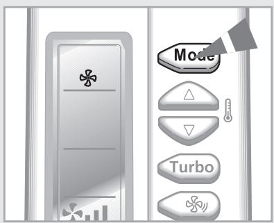 SAMSUNG AQV12FCX - Sélection du mode ventilation - 2