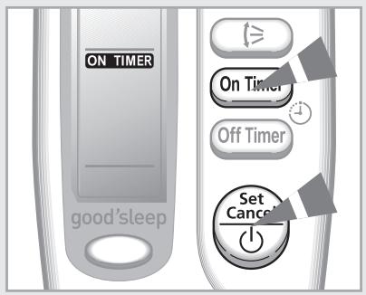 SAMSUNG AQV12FCX - Pour annuler la minuterie de démarrage - 1