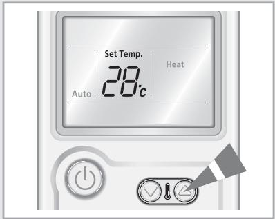 SAMSUNG AQV12MWAN - Sélection du mode Chauffage - 3