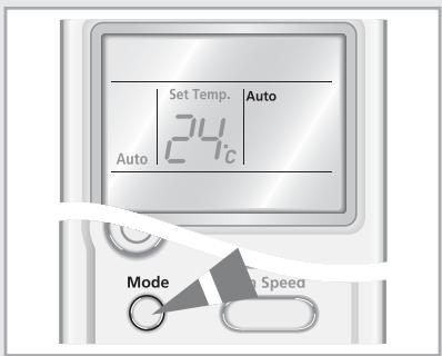 SAMSUNG AQV12MWAN - Sélection du mode Automatique - 2