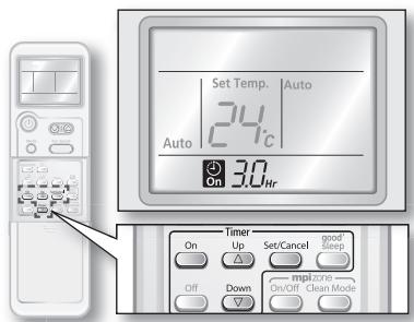 SAMSUNG AQV18 - Combinaison de l'on timer et l'off timer - 2