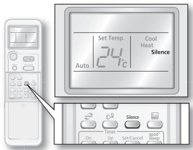SAMSUNG AQV18 - Utilisation de la fonction de silence - 1
