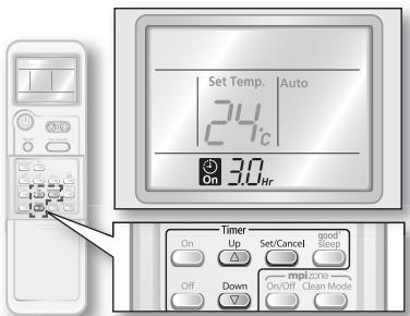 SAMSUNG AQV18 - Réglage de temporisateur - 2