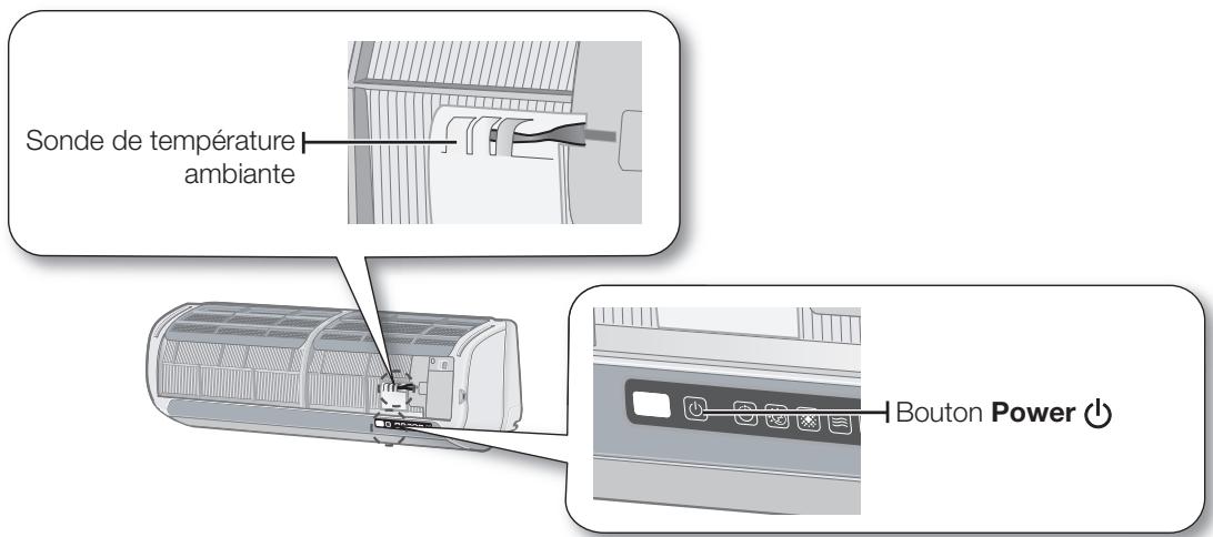 SAMSUNG AQV18 - Bouton power et sonde de température ambiente - 1
