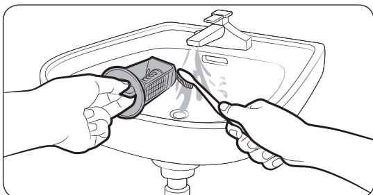 SAMSUNG WW90K5413WW - Filtre de la pompe - 2