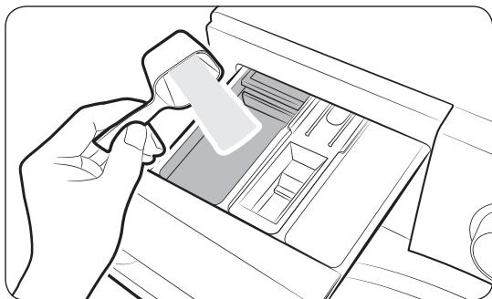 SAMSUNG WW90K5413WW - Verser la lessive dans le tiroir à lessive - 1