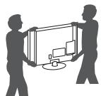 LG 32LH604,  32LH604V - De TV optillen en verplaatsen - 3
