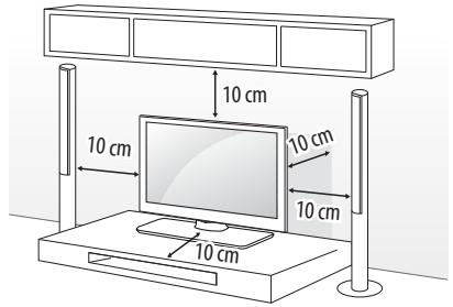 LG 32LH604,  32LH604V - Installation sur une table - 1