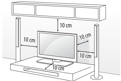 LG 32LH604,  32LH604V - Montage auf einem Tisch - 1