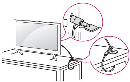 LG 42LB652V - Using the Kensington security system - 1