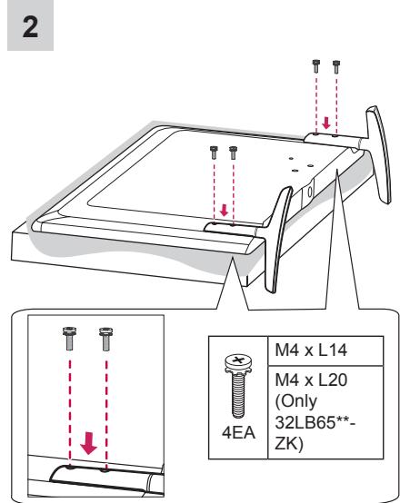 LG 42LB652V - Attaching the stand - 7