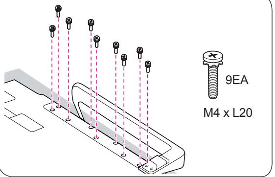 LG 55EA970V - Attaching the stand - 4