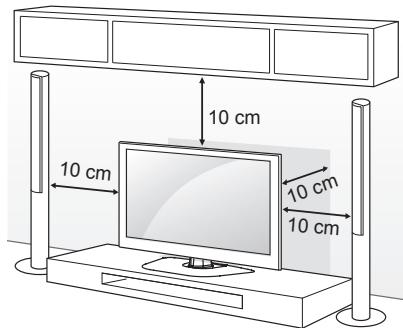 LG 60PB690V - Montage auf einem Tisch - 1