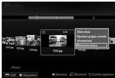SAMSUNG LE37B554M2P - Rimozione sicura di un dispositivo USB - 1