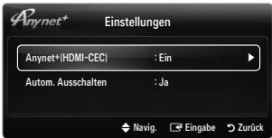 SAMSUNG LE37B554M2P - Anynet ^+ (HDMI-CEC) → Aus / Ein - 1