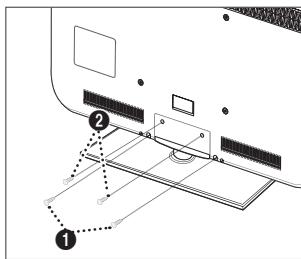 SAMSUNG LE37B554M2P - De voet bevestigen - 2