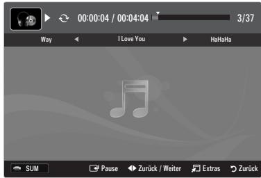SAMSUNG LE37B554M2P - Wiedergeben einer Musikdatei - 1