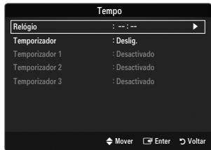 SAMSUNG LE37B554M2P - Ajuste o Relógio - 2
