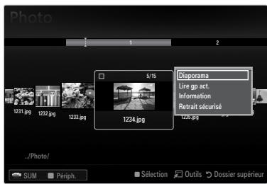 SAMSUNG LE37B554M2P - Visualisation d'un diaporama - 1