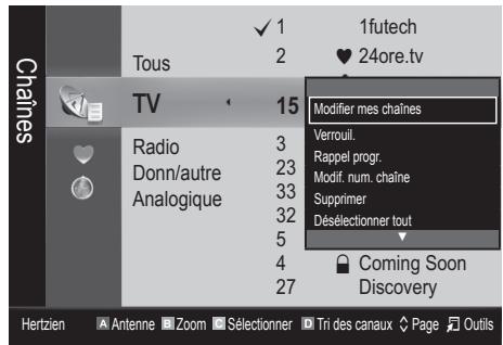 SAMSUNG LE37C530 - - Mes chaînes - 1