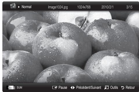 SAMSUNG LE37C530 - Visualisation d'une photo (ou d'un diaporama) - 1