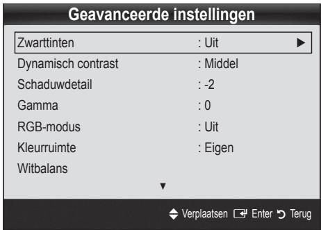 SAMSUNG LE37C530 - Geavanceerde instellingen - 2